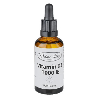 Vitamin D3 Tropfen 1000 IE Dosierung Flasche