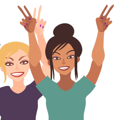 Glückliche Menschen